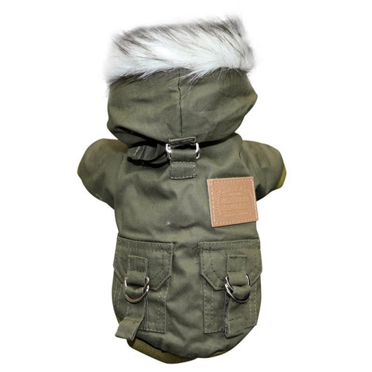 Double-Layer Fleece Dog Jacket - Winter Vibes!