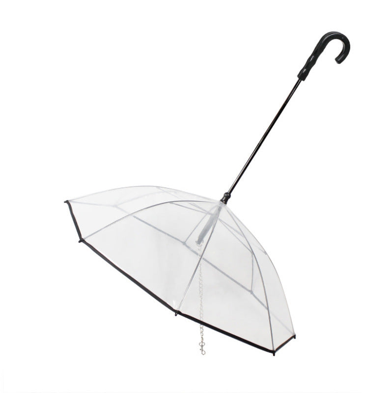 Ultimate Rain Protection: Transparent Pet Umbrella for Dogs