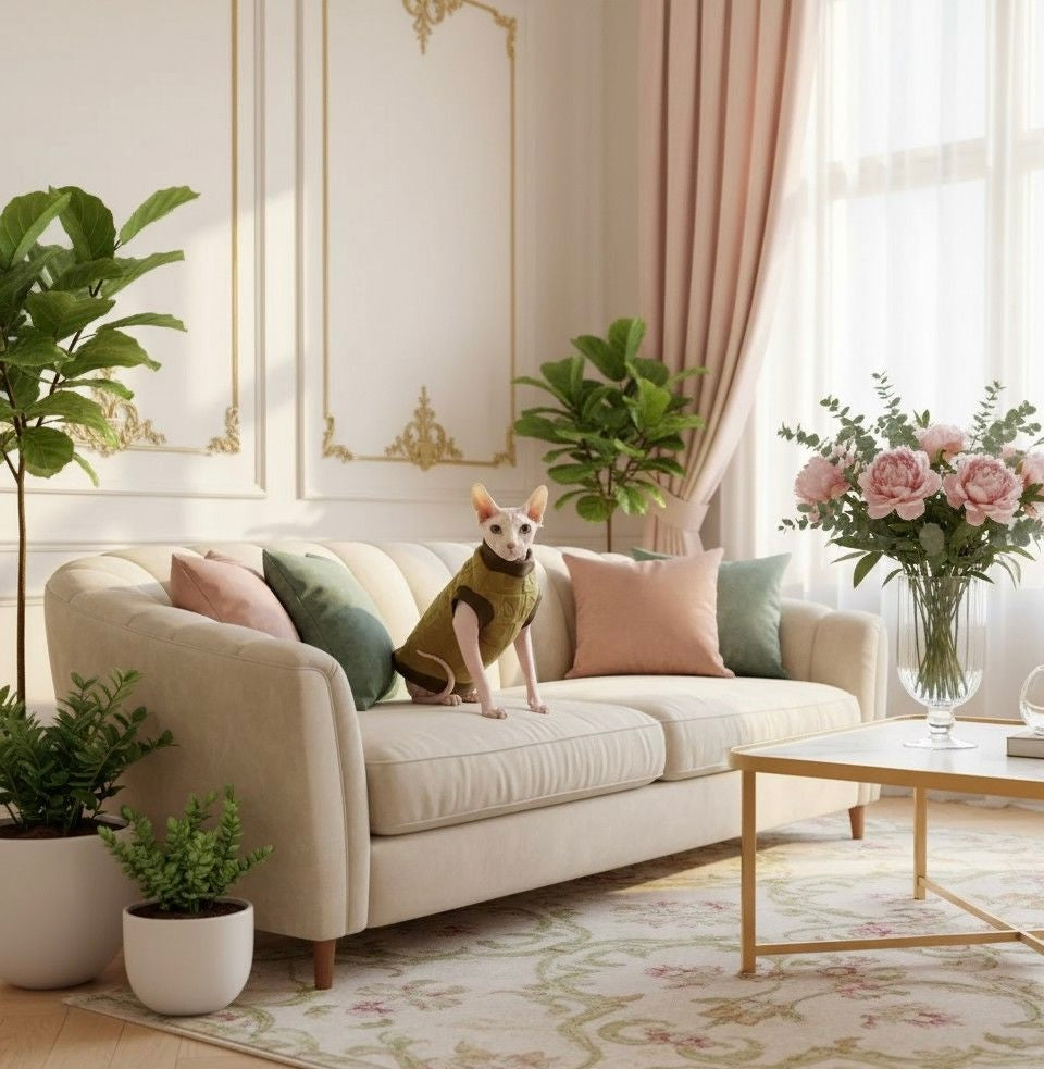 Olive green cotton jumper