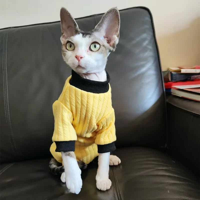 Yellow cotton jumper