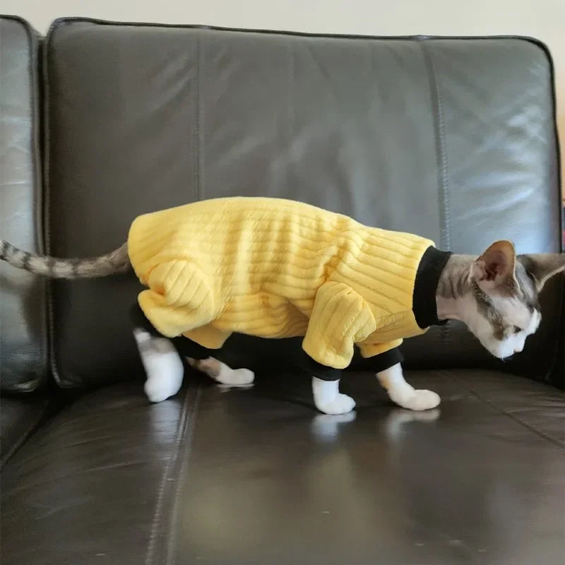Yellow cotton jumper