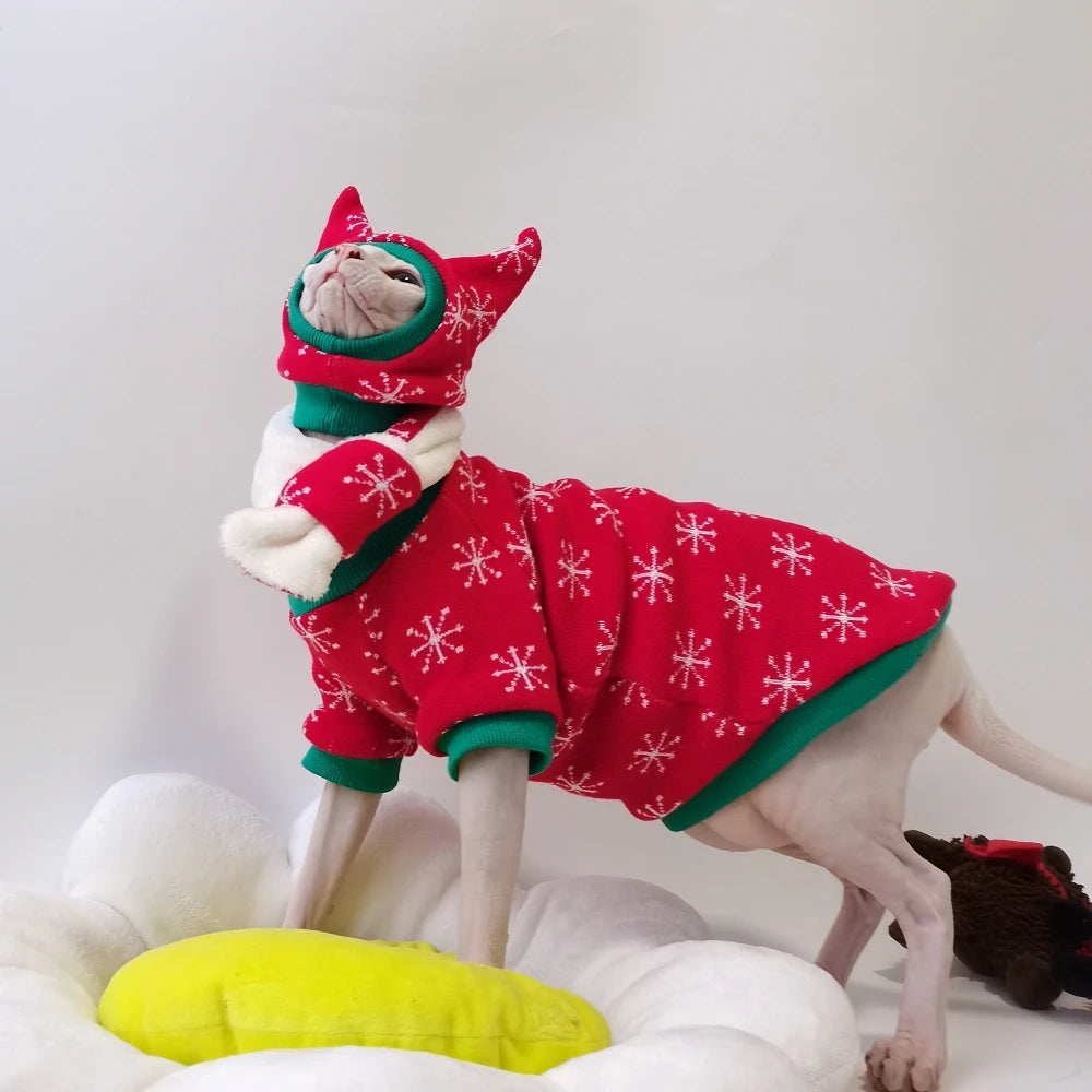 Red Christmas jumper and Scarf