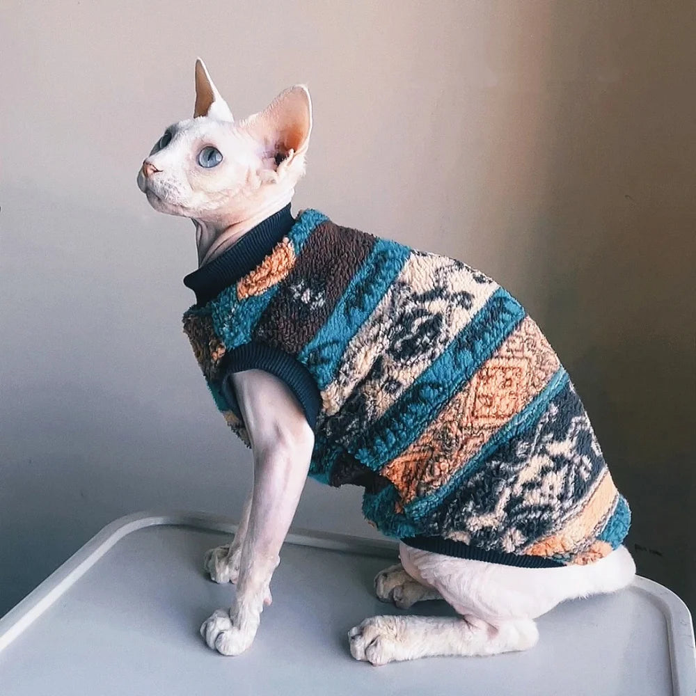 Multi colour fleece jumper